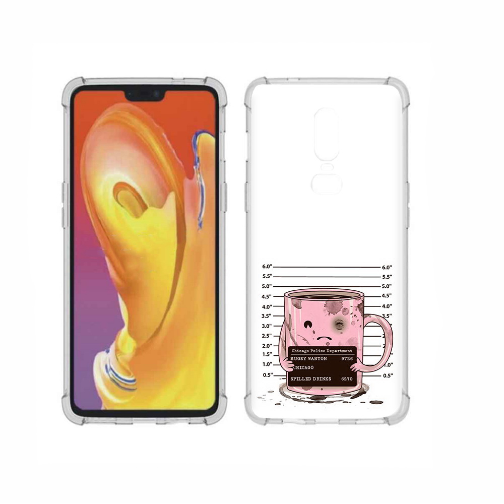 

Чехол MyPads Tocco для OnePlus 6 кружка, Прозрачный, Tocco