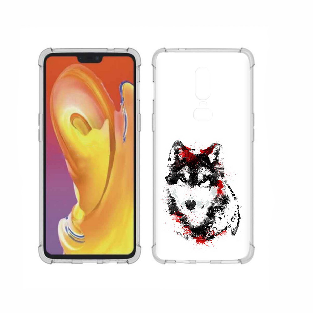 

Чехол MyPads Tocco для OnePlus 6 кровавый волк, Прозрачный, Tocco