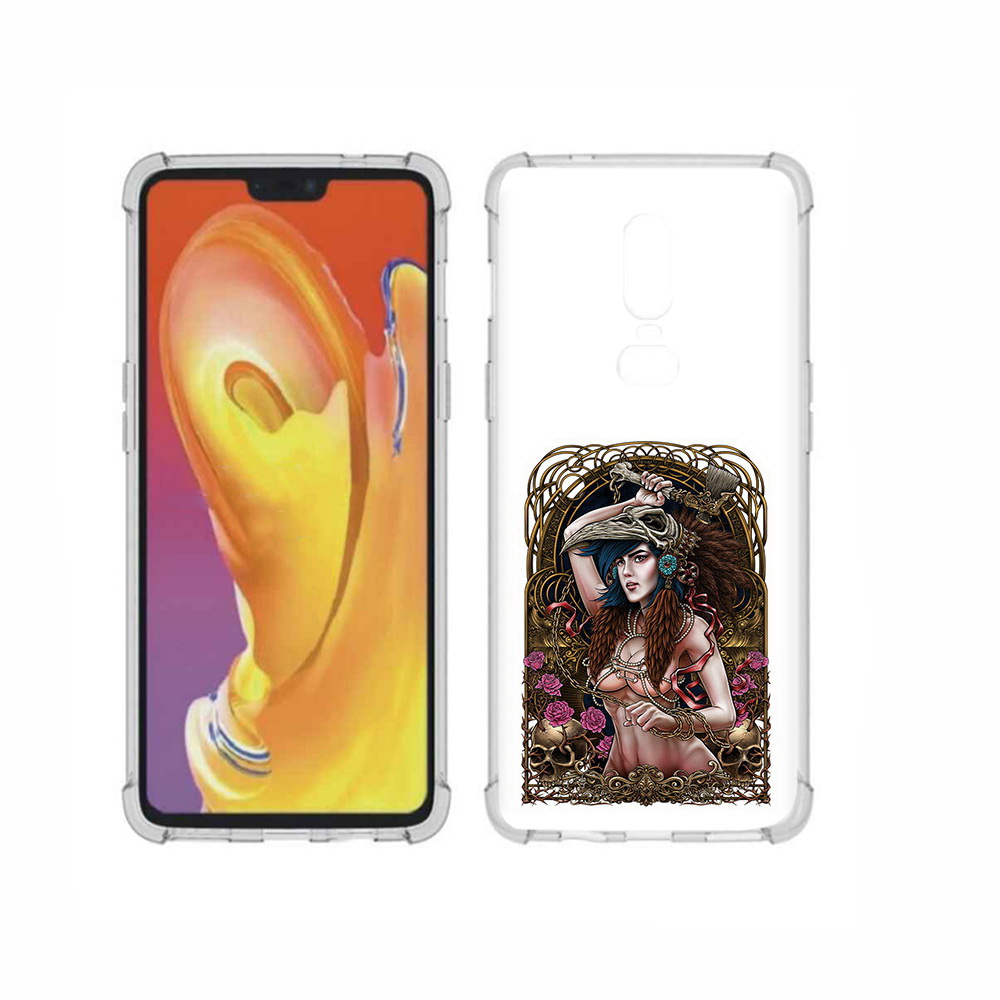 

Чехол MyPads Tocco для OnePlus 6 красивая девушка рисунок, Прозрачный, Tocco
