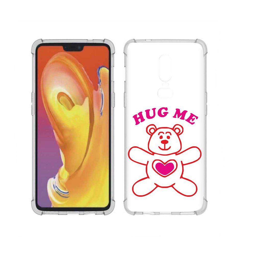 

Чехол MyPads Tocco для OnePlus 6 14 февраля обними меня, Прозрачный, Tocco