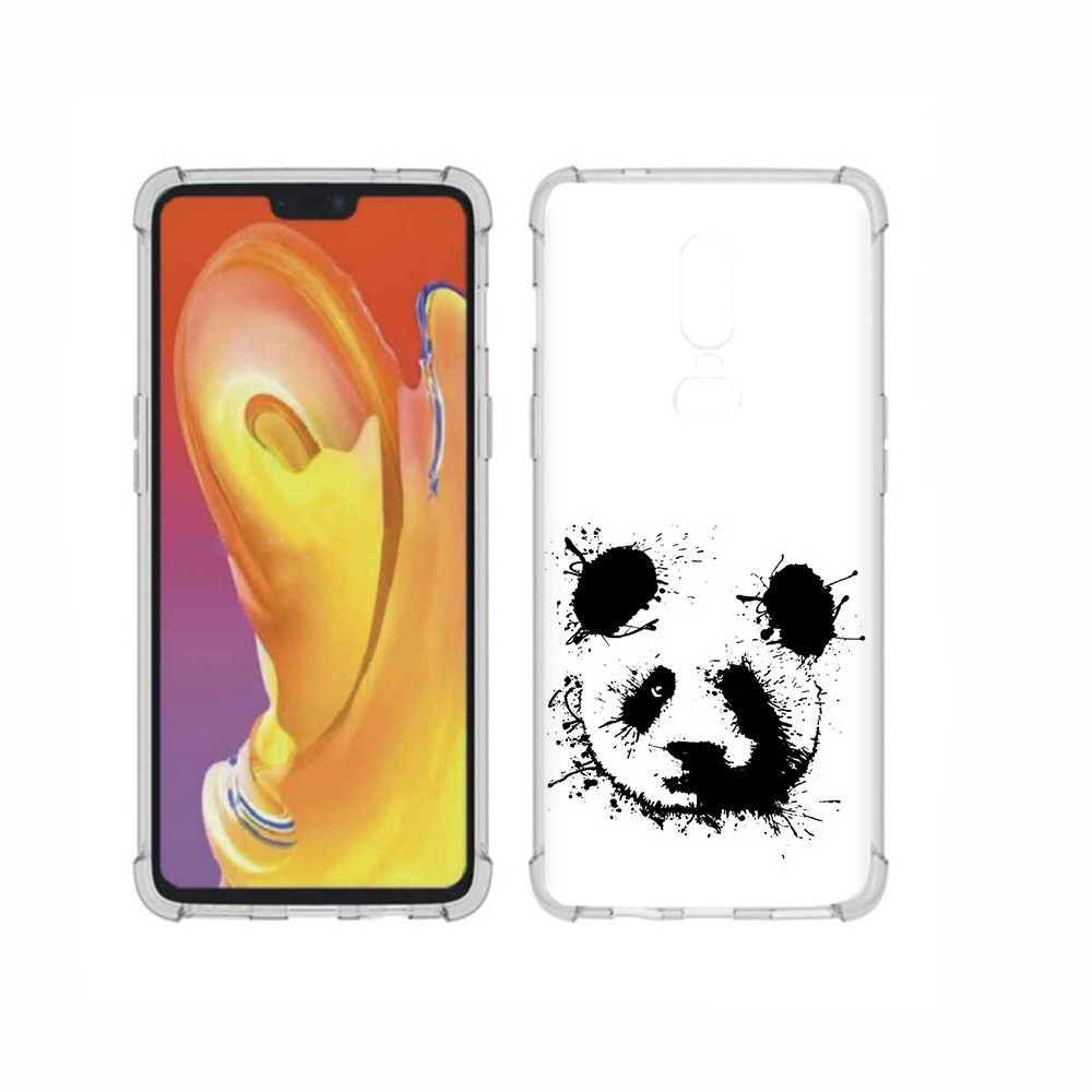

Чехол MyPads Tocco для OnePlus 6 клякса-панда, Прозрачный, Tocco