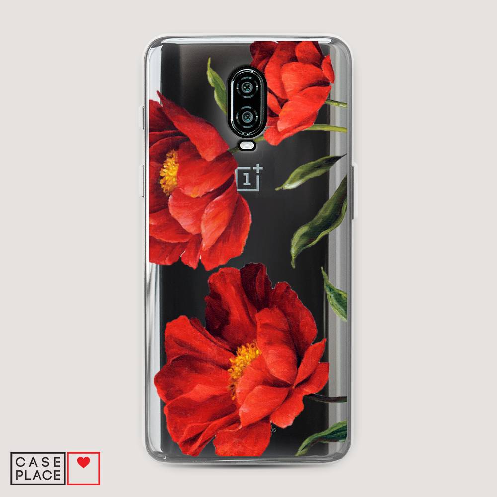 

Чехол Awog на Oneplus 6T / ВанПлас 6T "Красные маки", Красный, 150650-8