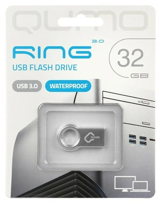 

Флешка Qumo Ring, 32 Гб, USB3.0