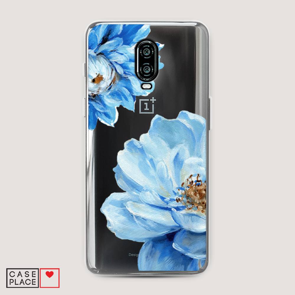 

Чехол Awog на Oneplus 6T / ВанПлас 6T "Голубые клематисы", Голубой, 150650-8