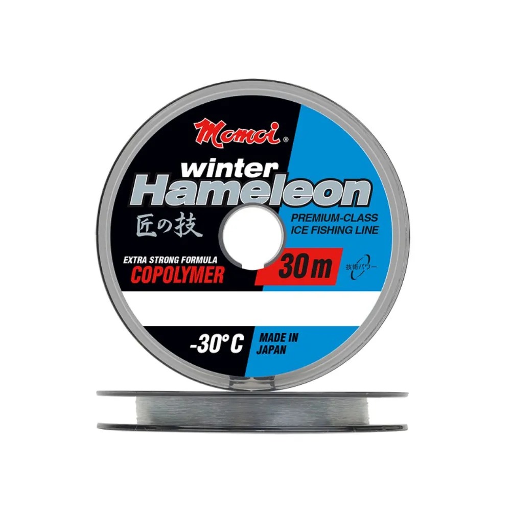 

Монофильная леска для рыбалки Momoi Hameleon Winter (1 / 0.17 / 3.5 / 1 / clear (1 штука), Прозрачный, Hameleon Winter