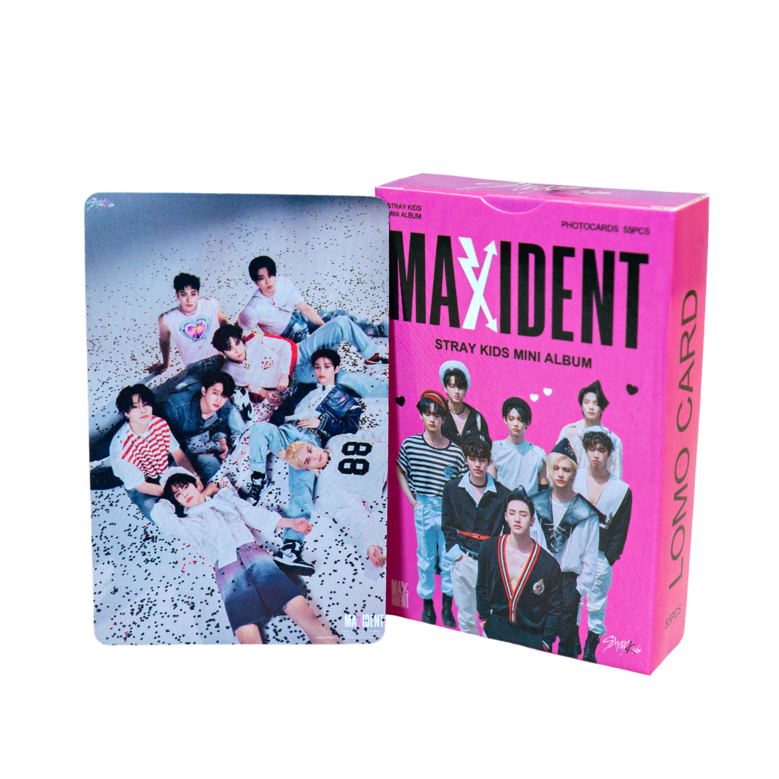 

Карточки Stray kids кпоп "Maxident", 55 шт., разноцветные, размер 8,5х5,8, Кпоп карты