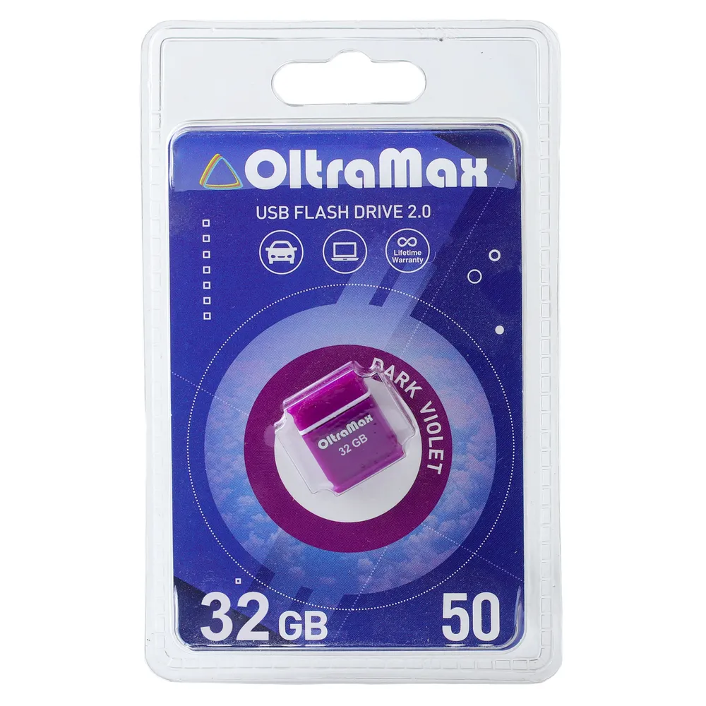 

Флешка OltraMax 50, 32 Гб, USB2.0, фиолетовая