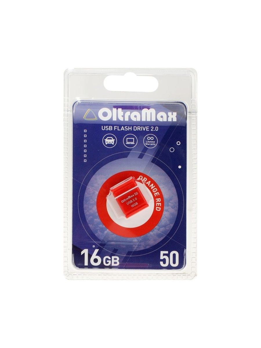 

Флешка OltraMax 50, 32 Гб, USB2.0, оранжевая