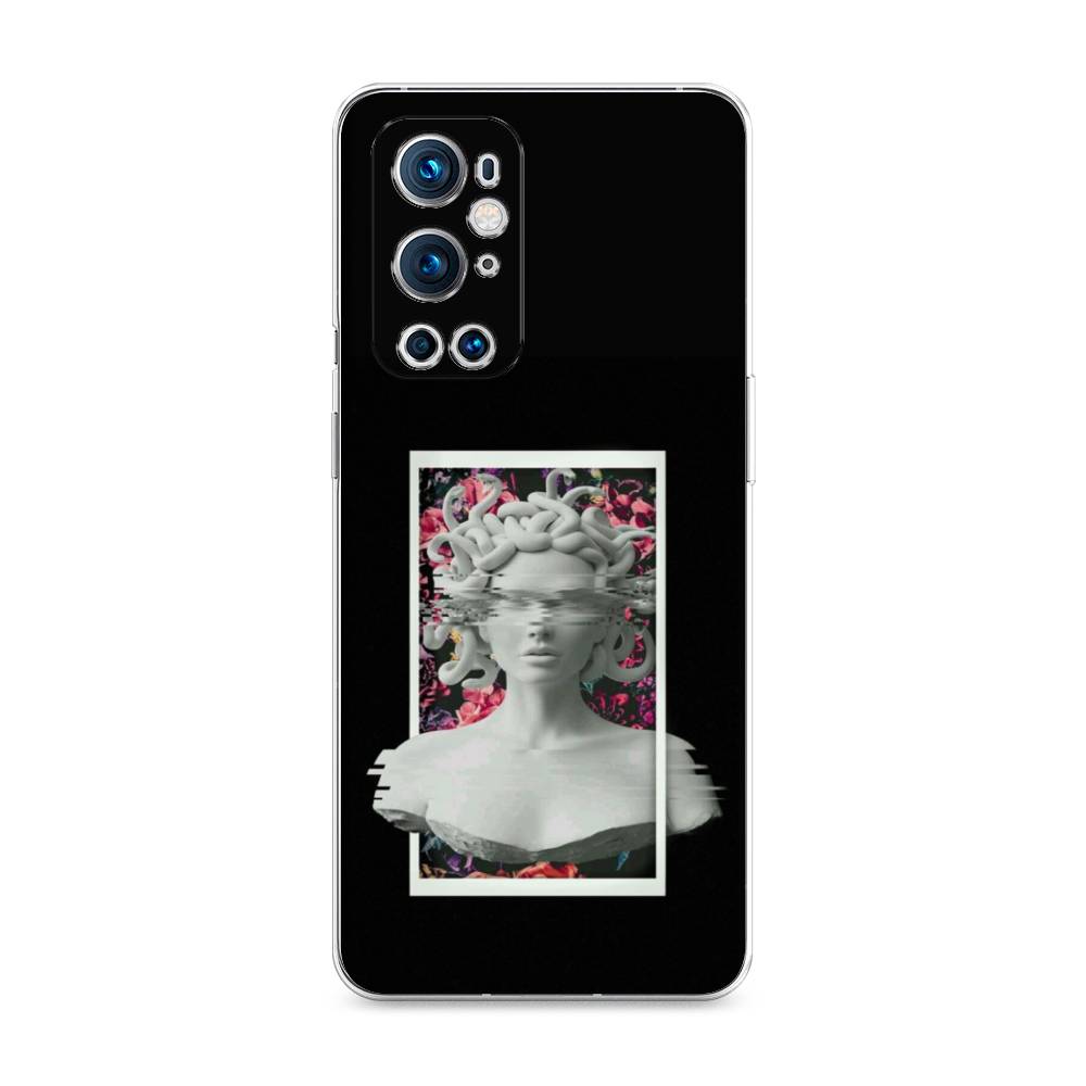 

Чехол на OnePlus 9 Pro "Web Punk Медуза Горгона", Черный;серый, 151550-6