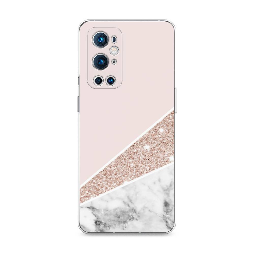 

Чехол на OnePlus 9 Pro "Блестящий розовый мрамор", 151550-3
