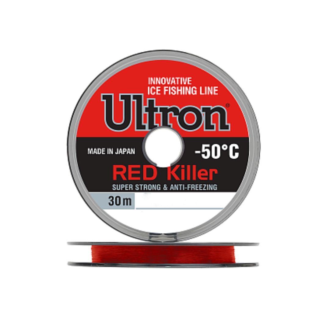 Монофильная леска для рыбалки ULTRON Red Killer (1 / 0.15 / 2.4 / 1 / red (1 штука) / 1 /