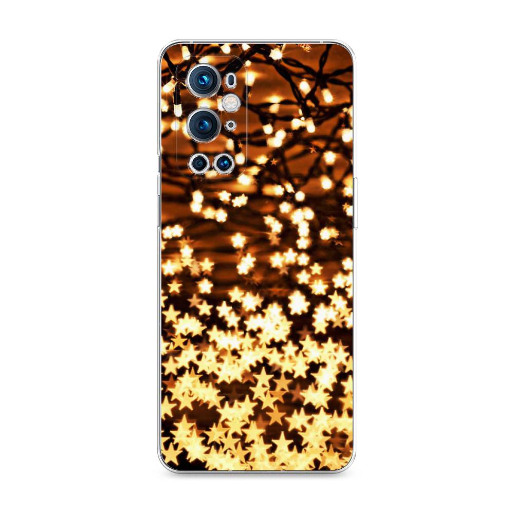 

Чехол на OnePlus 9 Pro "Новогодняя гирлянда", Золотистый, 151550-5