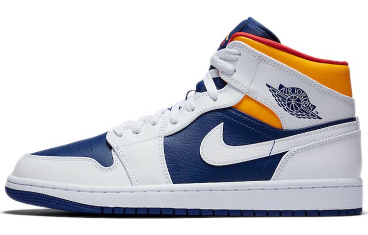 

Кеды унисекс Jordan Air Jordan 1 mid белые 44.5 EU, Белый, Air Jordan 1 mid