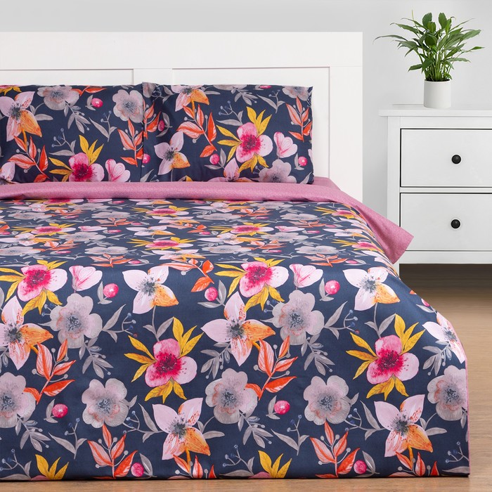 

КПБ Этель евро Fiori selvatici 200*215 см,225*240 см,50*70± 3 см - 2 шт, новосатин