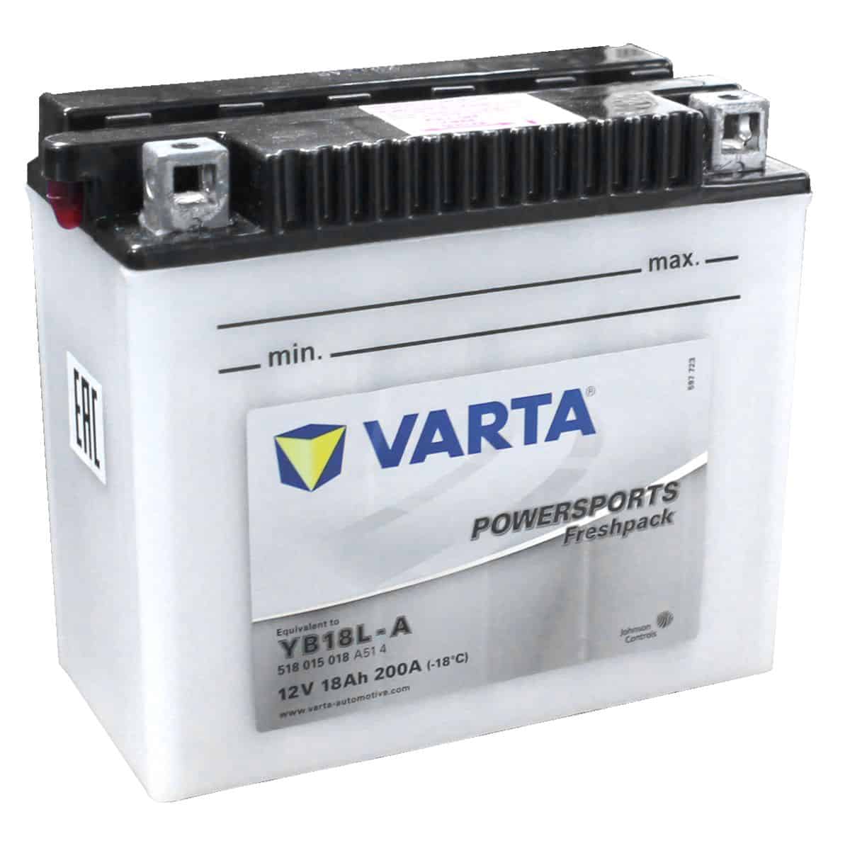 фото Аккумулятор varta powersports freshpack yb18l-a