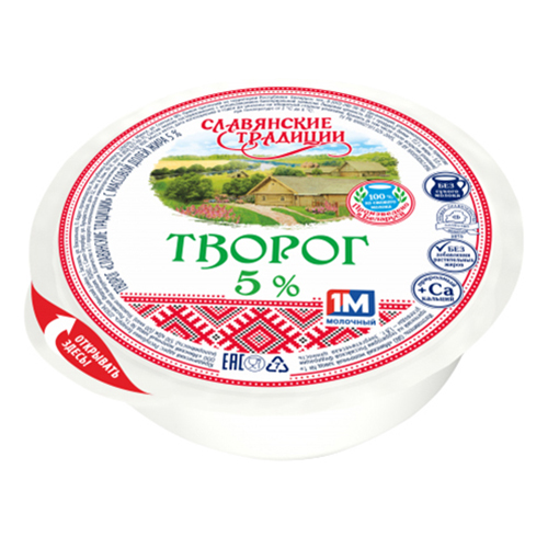 

Творог Славянские традиции 5% БЗМЖ 355 г