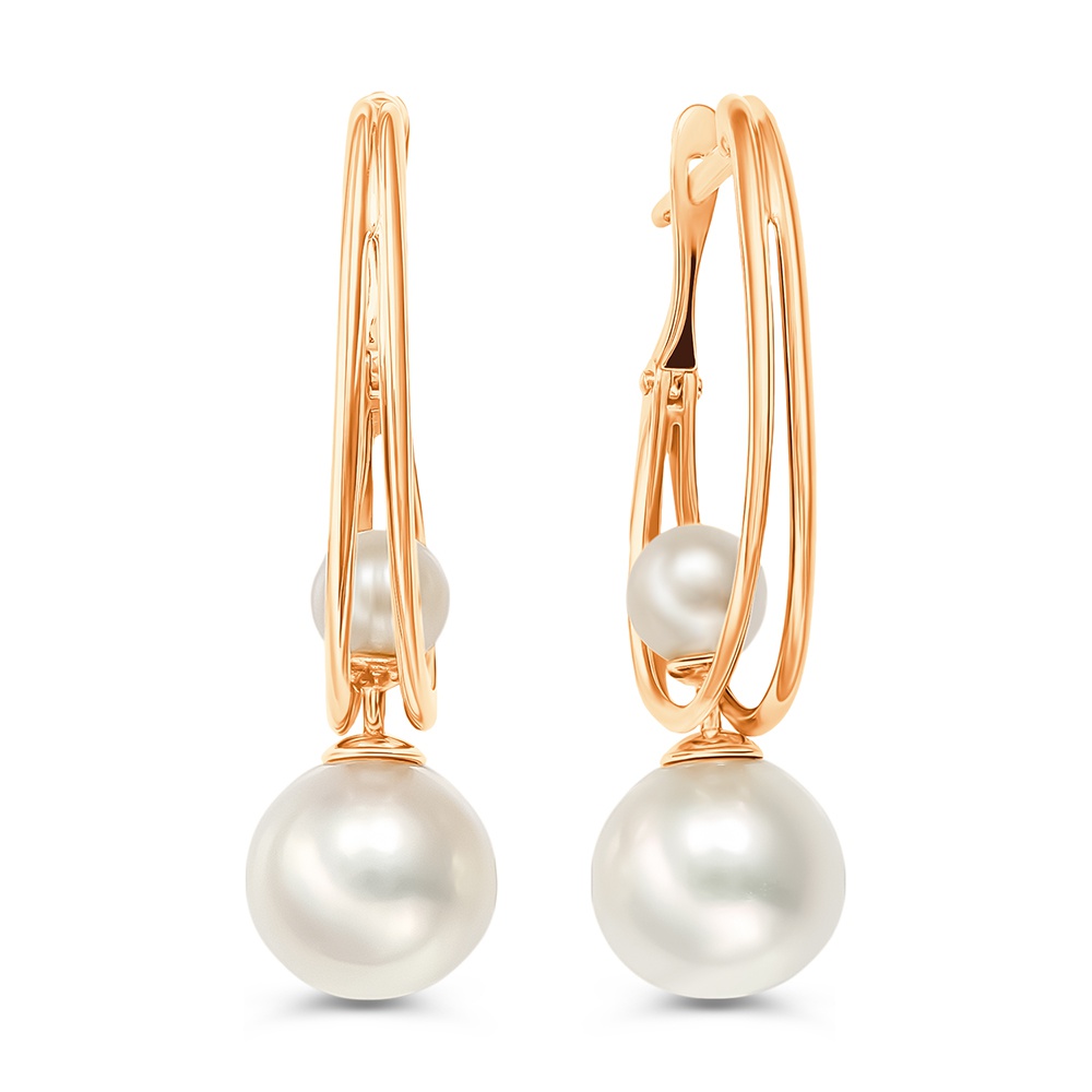 

Серьги из золота 585Gold 202013768, жемчуг культивированный, 202013768