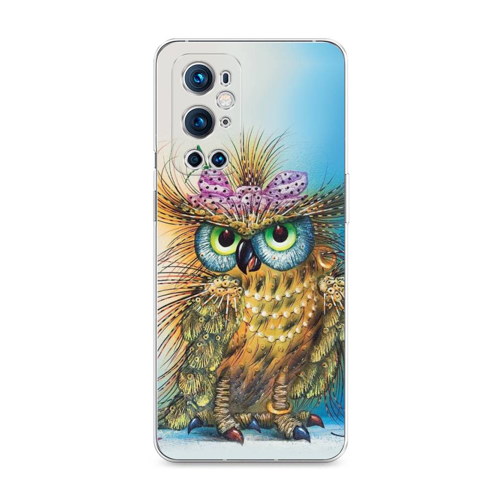 

Чехол на OnePlus 9 Pro "Модная сова", Коричневый;голубой, 151550-1