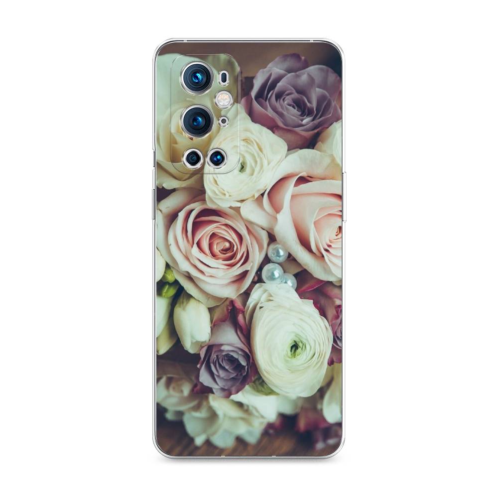

Чехол на OnePlus 9 Pro "Свадебный букет", Белый;фиолетовый, 151550-2