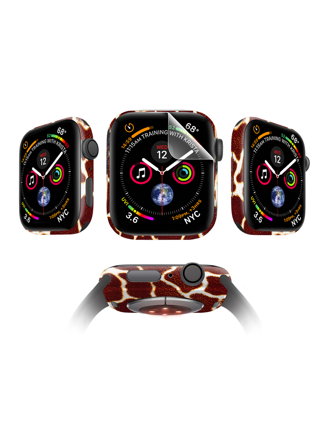 

Защитная пленка MOCOLL для Apple Watch 44mm Matte (4шт) Жираф