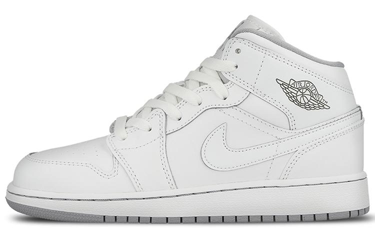 

Кеды унисекс Jordan Air Jordan 1 Mid белые 40 EU, Белый, Air Jordan 1 Mid