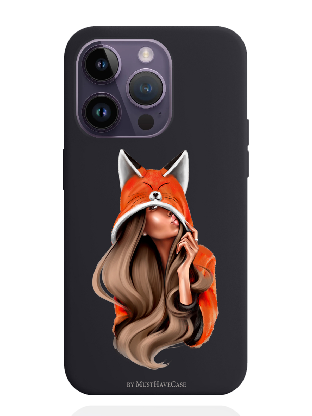 

Чехол MustHaveCase iPhone 14 Pro Лисичка, Оранжевый;черный, iPhone 14 Pro Лисичка