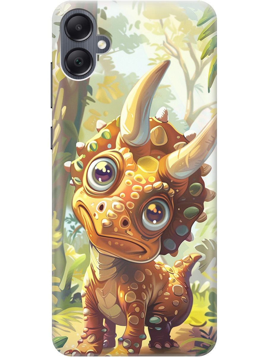 

Силиконовый чехол на Samsung Galaxy A05 с рисунком "Малыш-динозавр", Желтый;зеленый, 20001452
