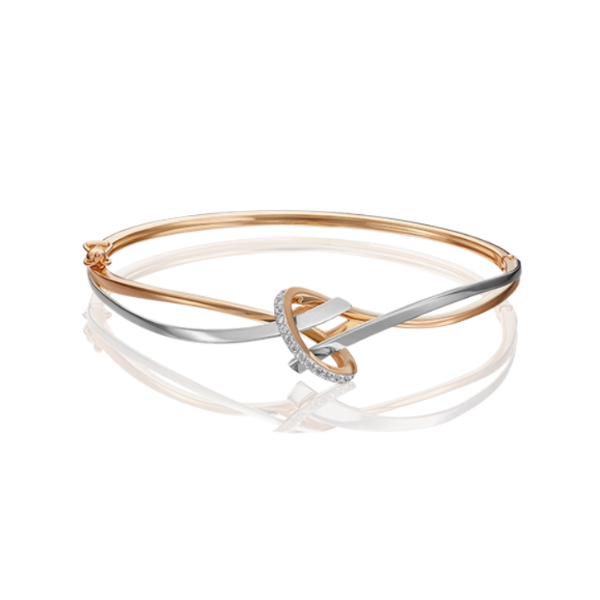 

Браслет из комбинированного золота с фианитом р. 20 PLATINA jewelry 05-0625-00-401-1111-03, 05-0625-00-401-1111-03