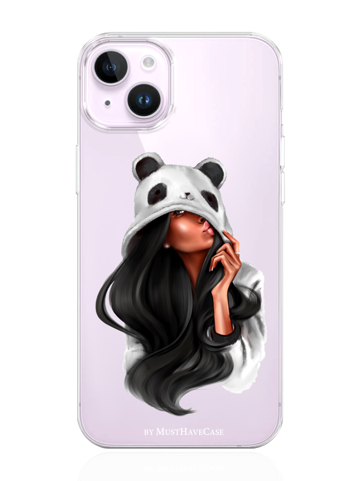 

Чехол MustHaveCase iPhone 14 Панда, Прозрачный;белый;черный, iPhone 14 Панда