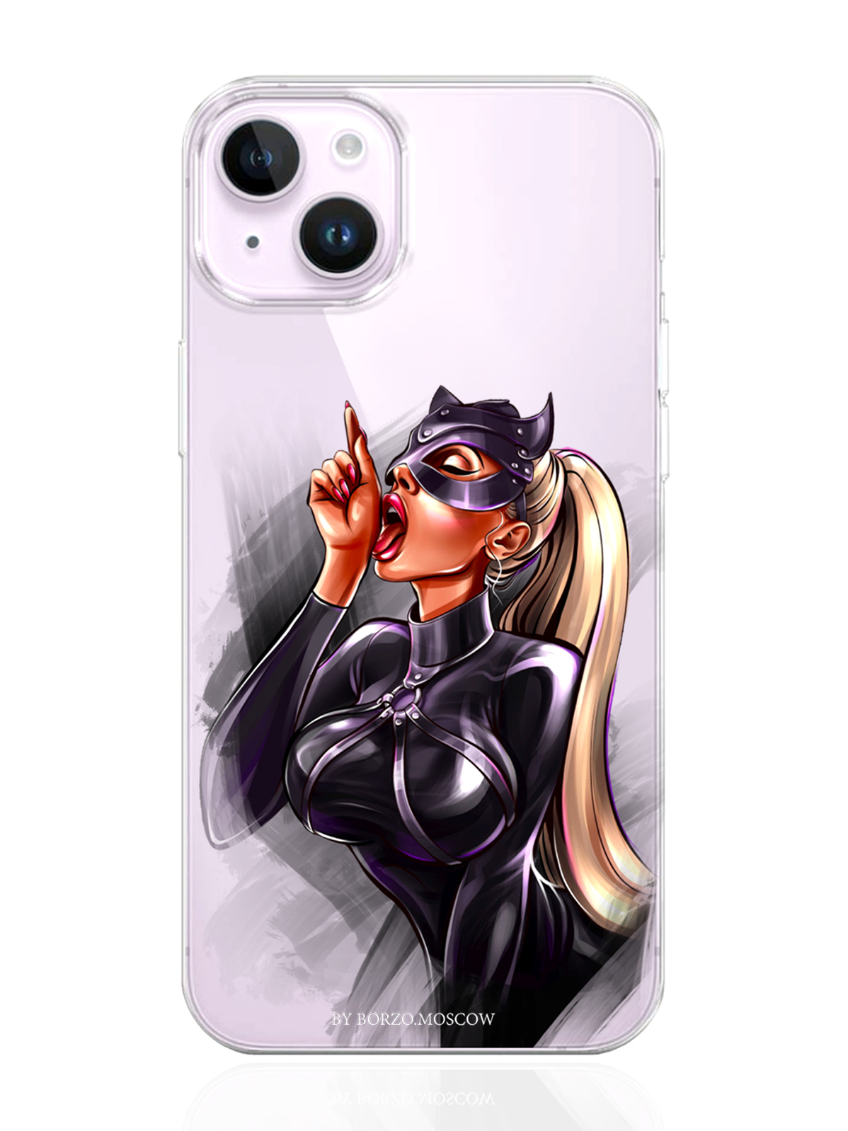 

Чехол MustHaveCase iPhone 14 Кошечка, Прозрачный;черный;коричневый, iPhone 14 Кошечка
