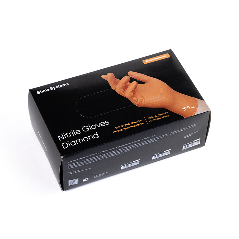 Нитриловые перчатки Shine Systems Nitrile Gloves Diamond размер 