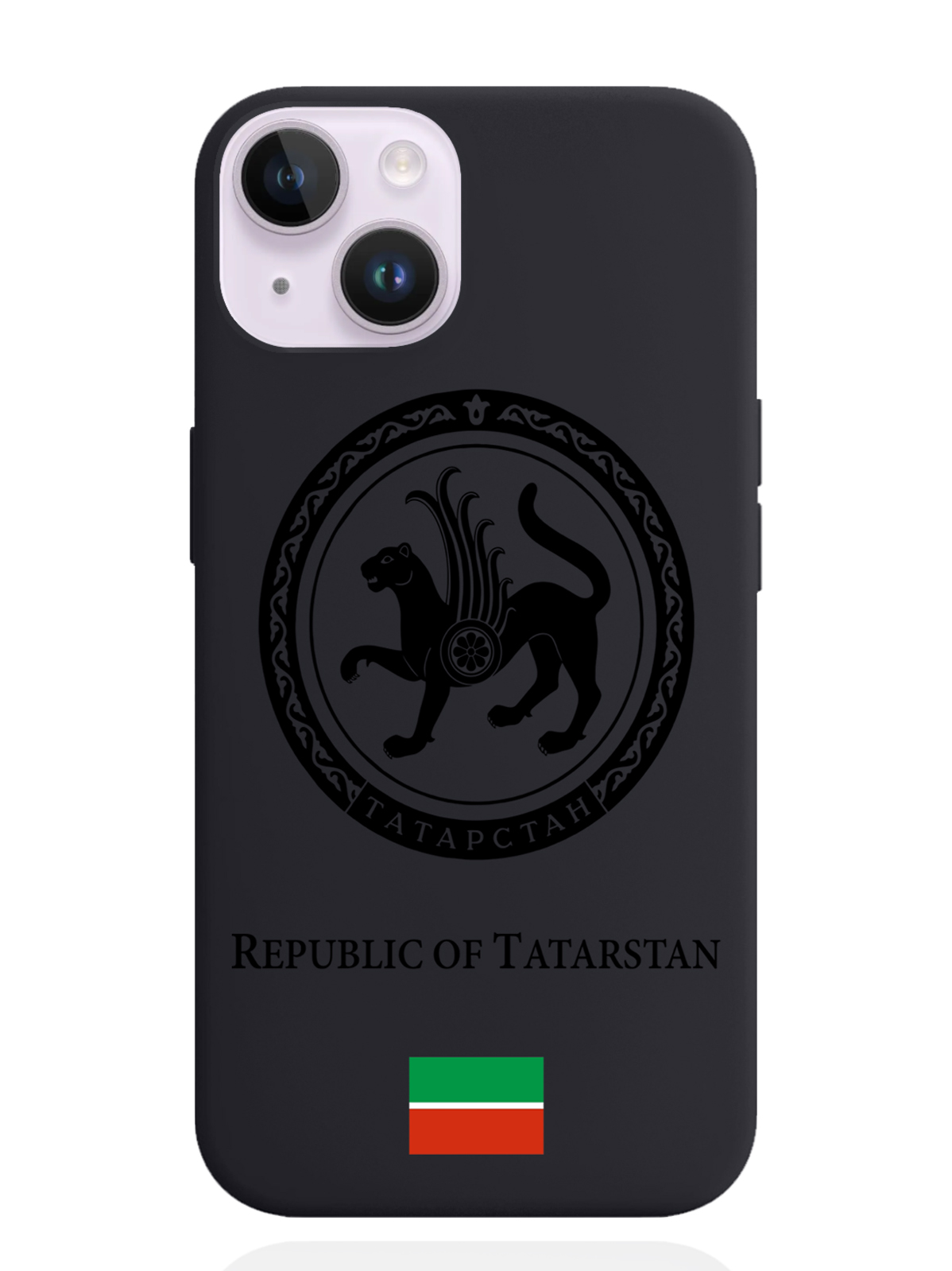 

Чехол SignumCase iPhone 14 Черный лаковый Герб Татарстана, iPhone 14 Черный лаковый Герб Татарстана