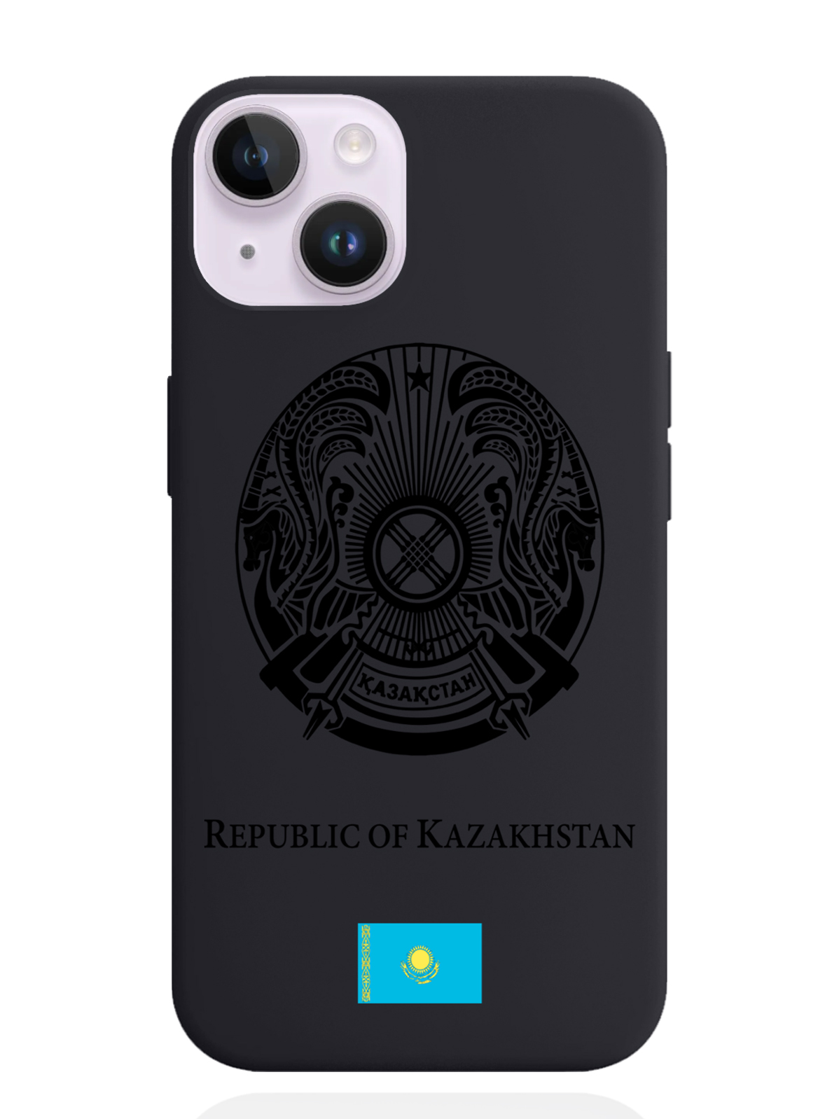 

Чехол SignumCase iPhone 14 Черный лаковый Герб Казахстана, iPhone 14 Черный лаковый Герб Казахстана