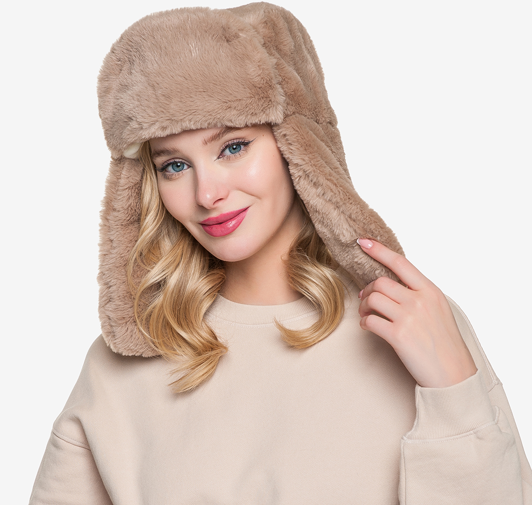 

Шапка бини женская Marmalato 806-108 134770, бежевый, 806-108 134770