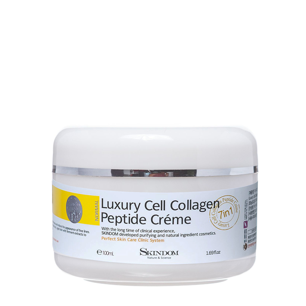 

Крем SKINDOM коллагеновый с элитными пептидами LUXURY CELL COLLAGEN PEPTIDE 100мл