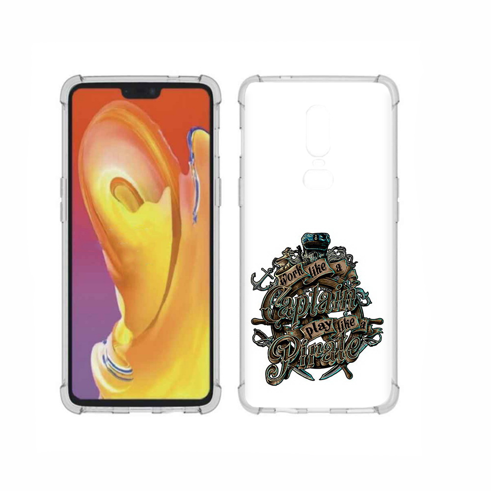 

Чехол MyPads Tocco для OnePlus 6 капитан пиратов, Прозрачный, Tocco