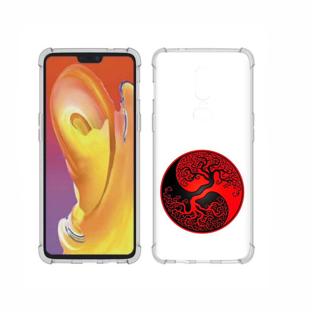 

Чехол MyPads Tocco для OnePlus 6 инь янь дерево, Прозрачный, Tocco