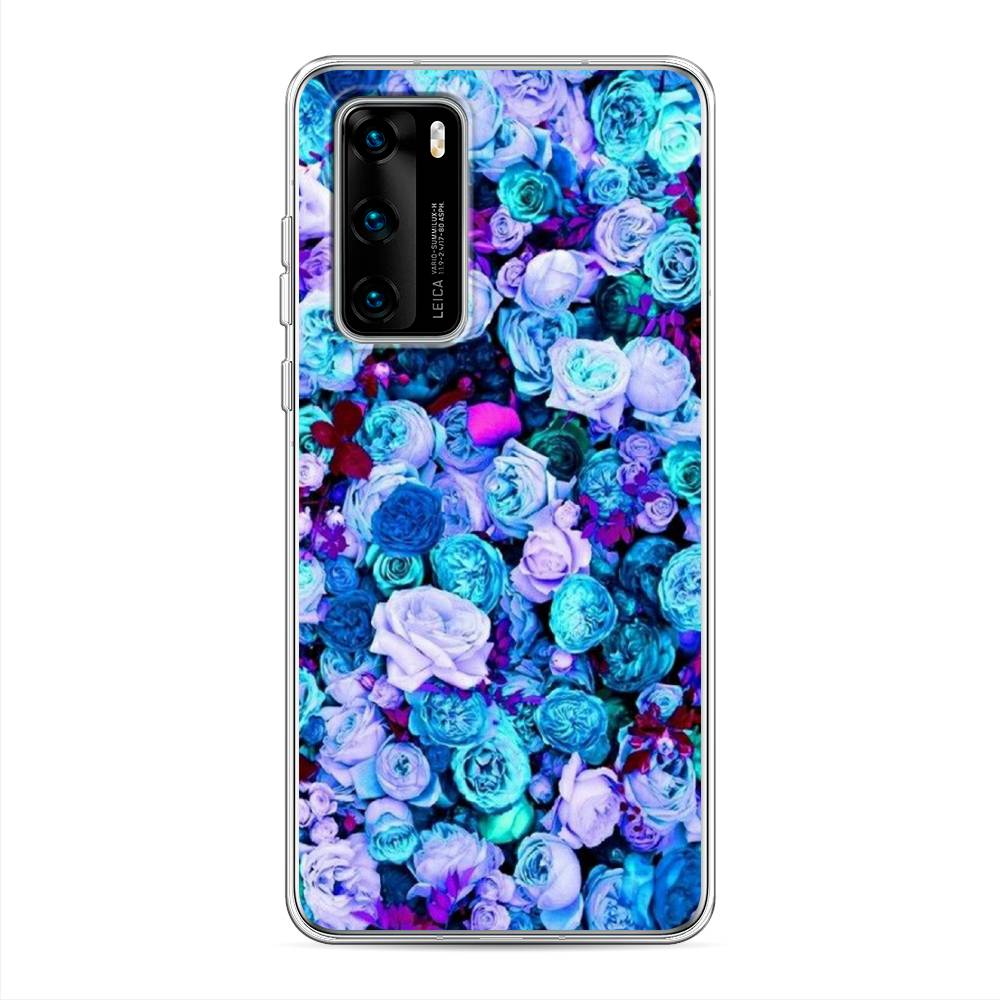 

Чехол на Huawei P40 "Цветочный ковер", Фиолетовый, 610850-2