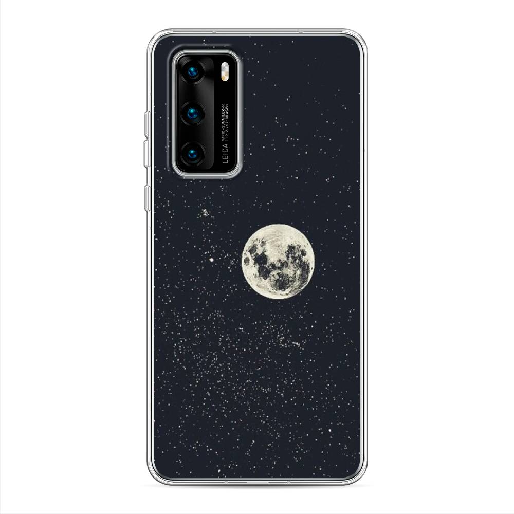 

Чехол на Huawei P40 "Полнолуние", Красный, 610850-2