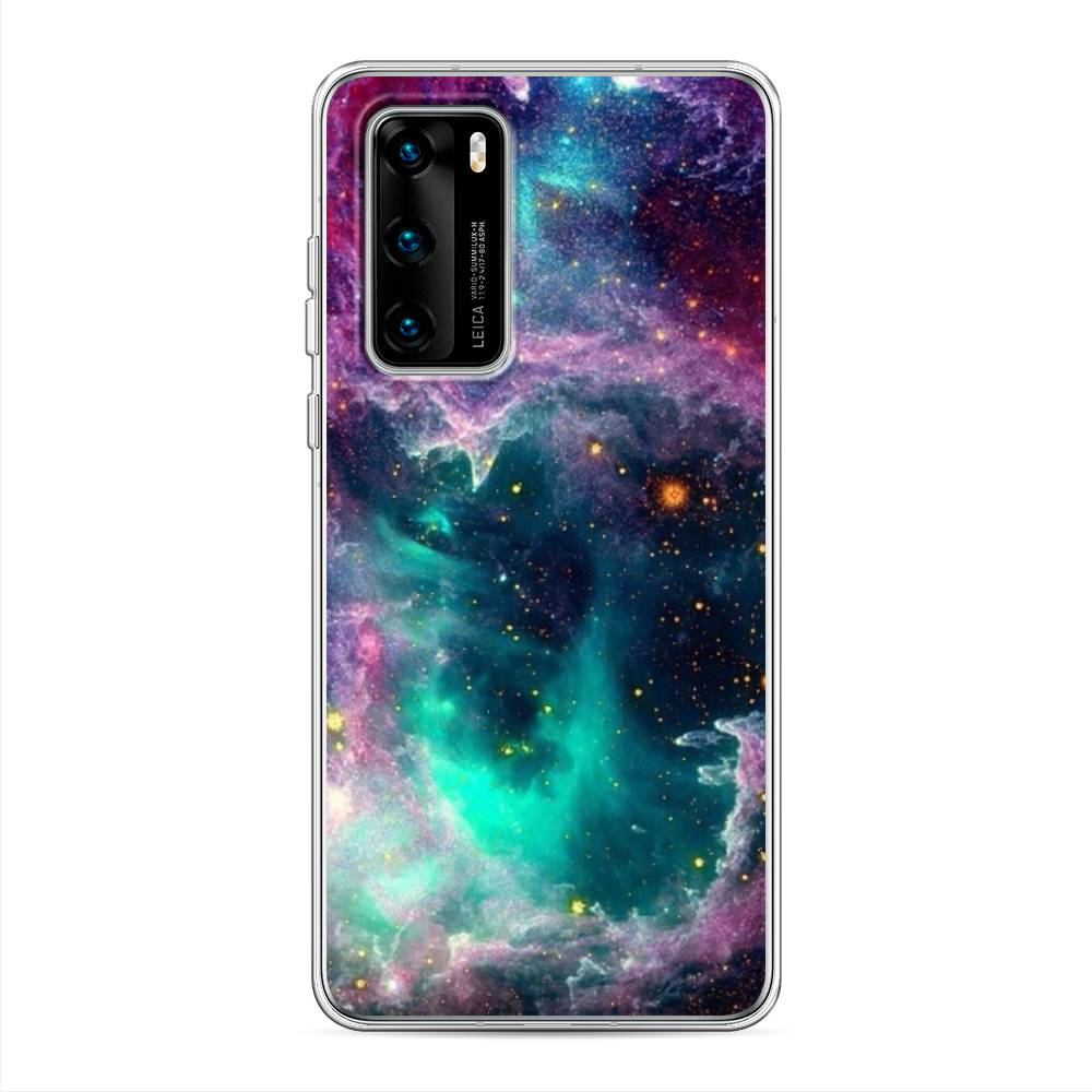 фото Чехол на huawei p40 "звездные облака" case place