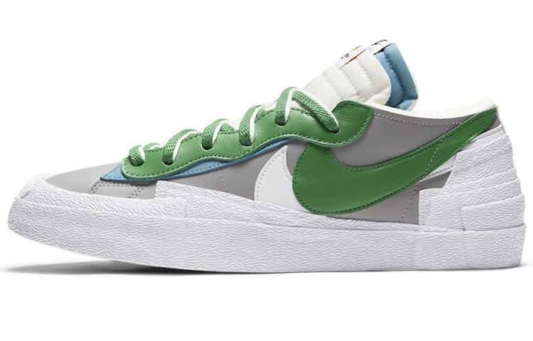 

Кеды унисекс Nike Sacai x Nike Blazer Low Classic Green серые 37.5 EU, Серый, Sacai x Nike Blazer Low Classic Green