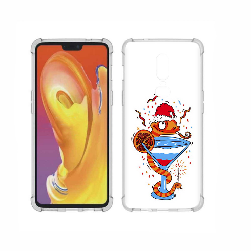 

Чехол MyPads Tocco для OnePlus 6 змейка, Прозрачный, Tocco