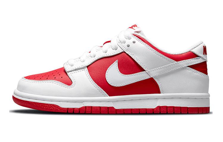 

Кеды унисекс Nike Dunk Low University Red GS белые 39 EU, Белый, Dunk Low University Red GS