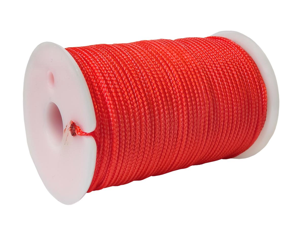 Шнур полиамидный SOLARIS 1,8 мм х 40 м, Оранжевый Неоновый крученый полиамидный шнур стройбат