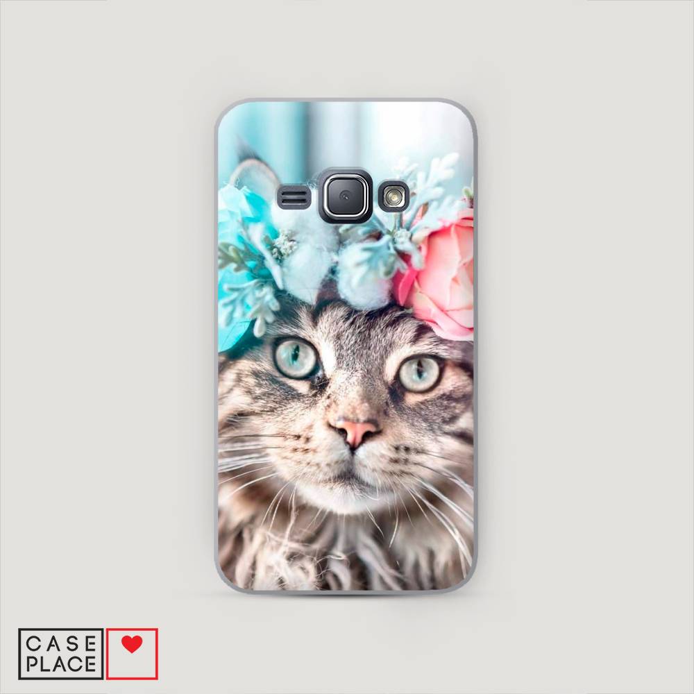 

Чехол Awog "Кот в венке" для Samsung Galaxy J1, 22040-1