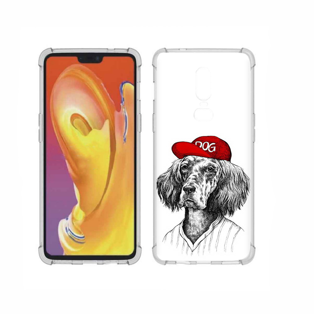 

Чехол MyPads Tocco для OnePlus 6 дог, Прозрачный, Tocco