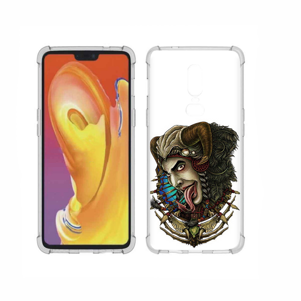 

Чехол MyPads Tocco для OnePlus 6 длинный язык, Прозрачный, Tocco