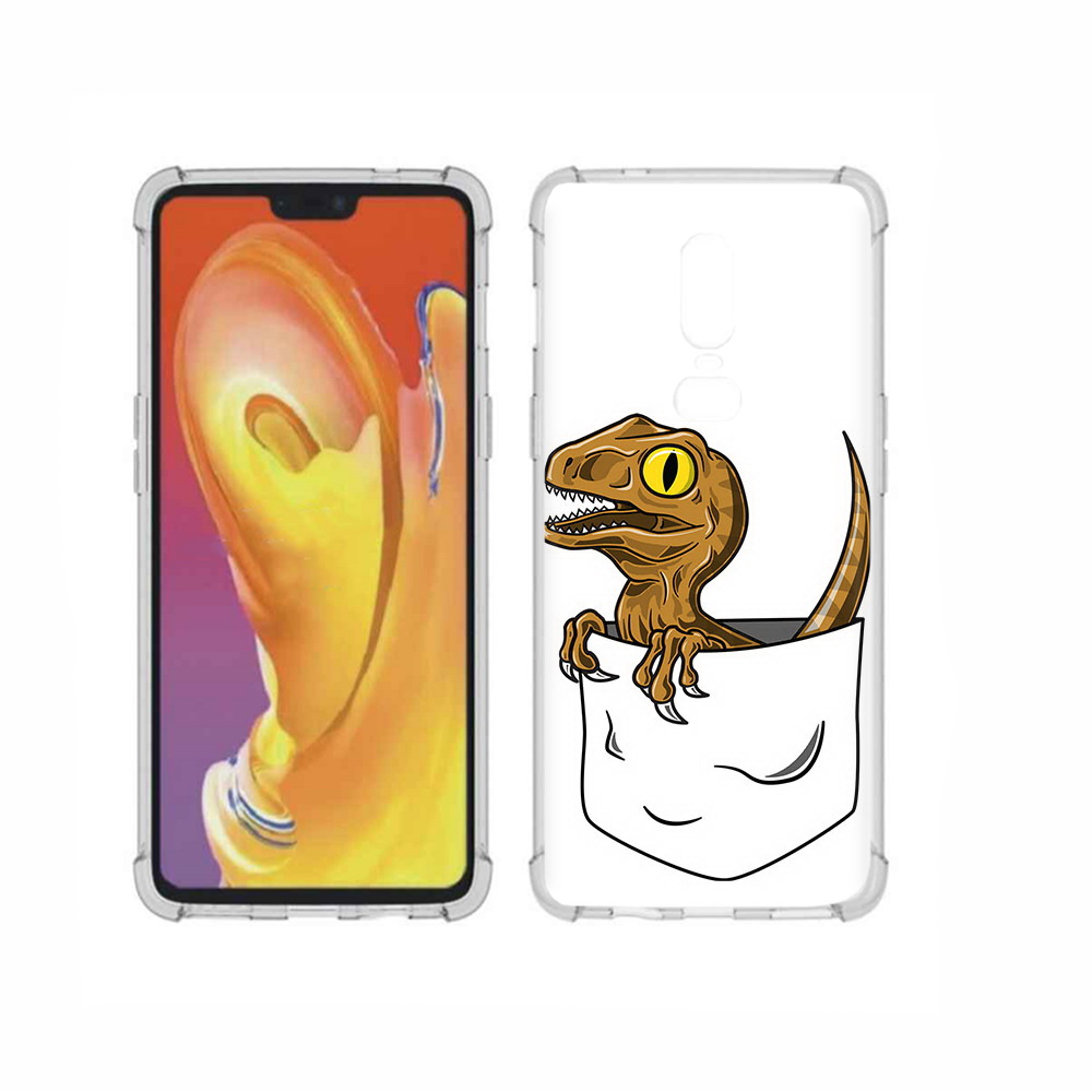 

Чехол MyPads Tocco для OnePlus 6 динозавр в кармане, Прозрачный, Tocco
