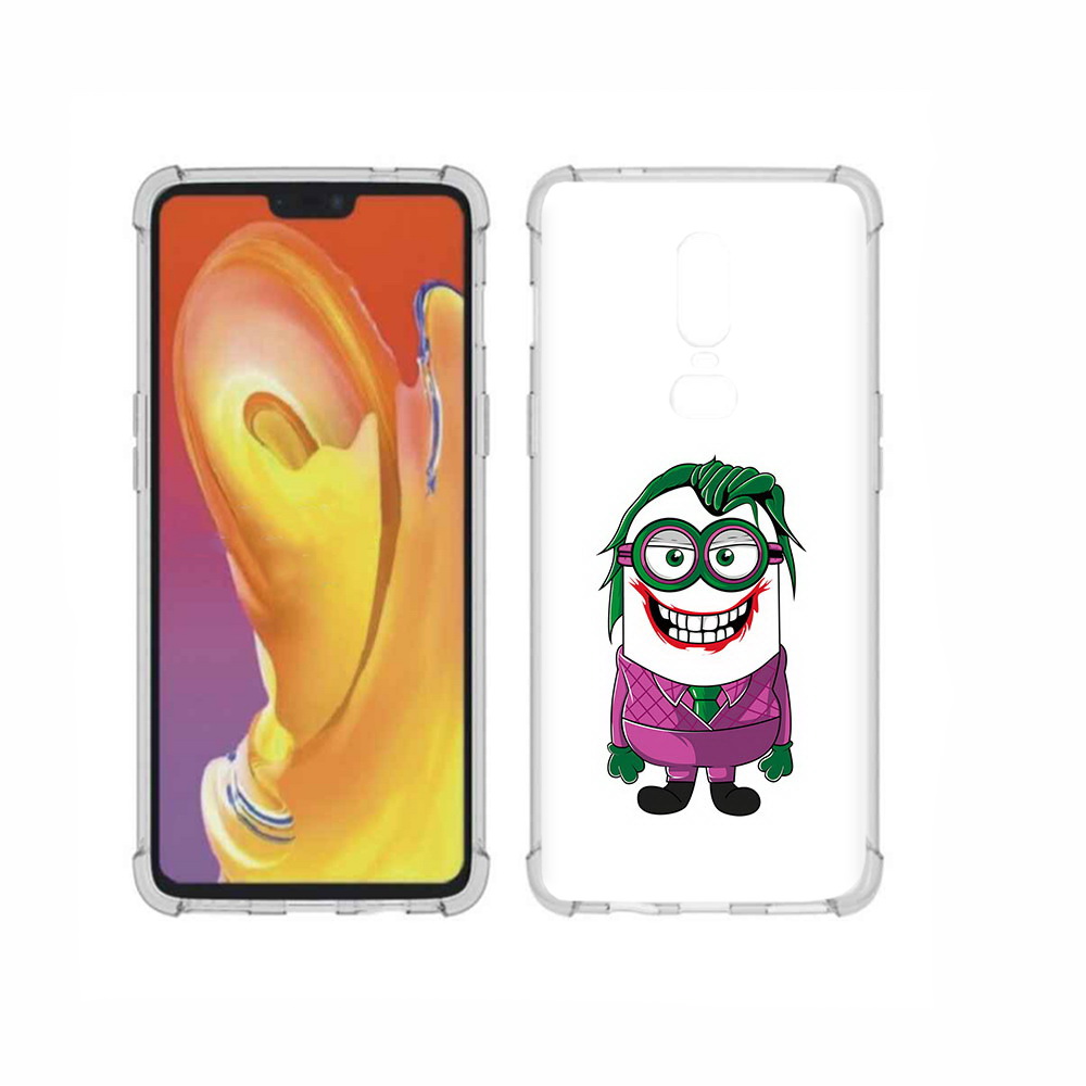 

Чехол MyPads Tocco для OnePlus 6 джокер миньон, Прозрачный, Tocco