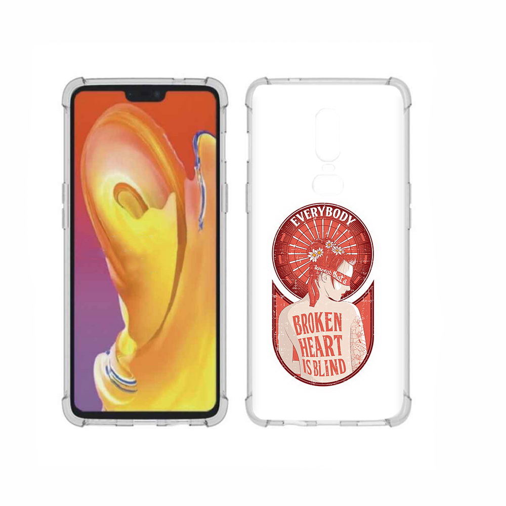

Чехол MyPads Tocco для OnePlus 6 девушка разбитое сердце, Прозрачный, Tocco